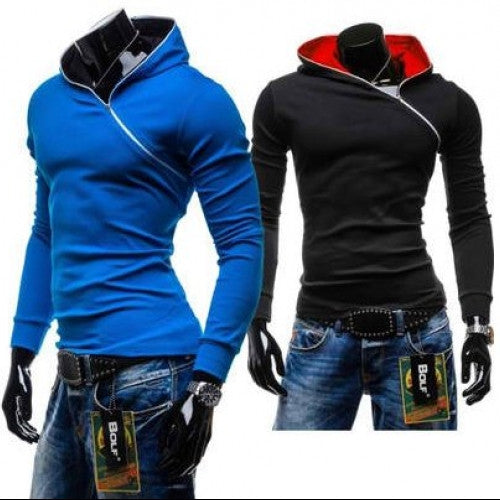 Fashion Fitness Side Zip Up Hooded Jacket