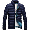 Winter Jacket Cotton Blend Coats Zipper