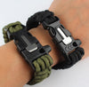 5 in 1 Survival Flint Fire Starter Paracord Whistle